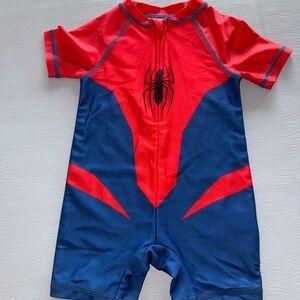 Spiderman Red and Blue Kids Swim Suit